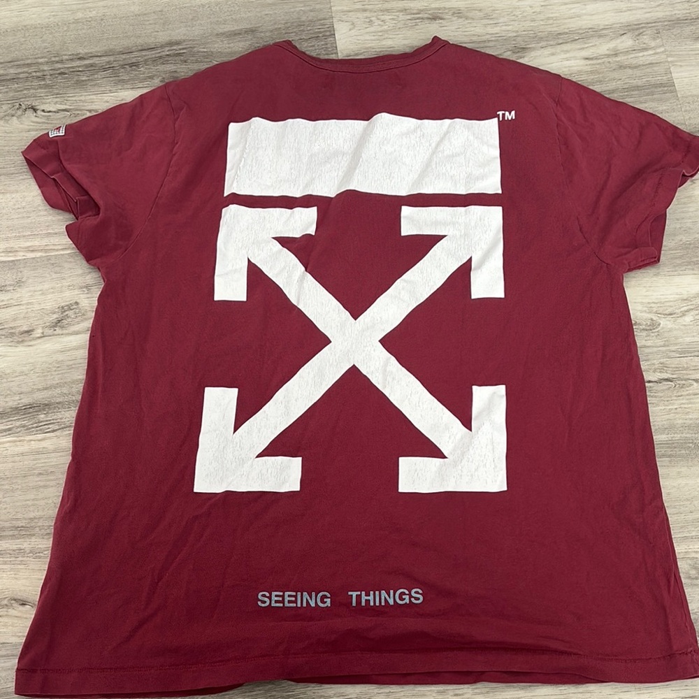 Off White Arrows Tee - Burgundy - Picture 4 of 4